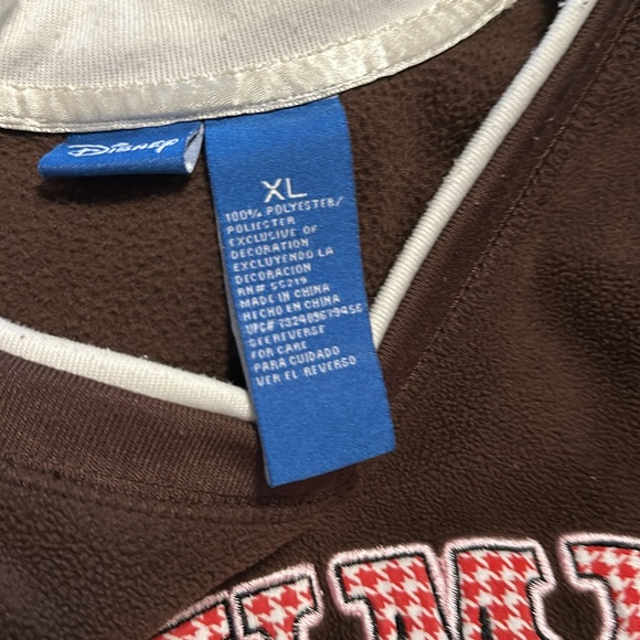 Vintage 90’s Disney Grumpy Fleece Sweatshirt Fully Embroidered Size Womens xl - Picture 2 of 2